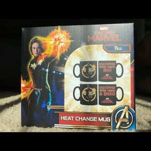 Ceramic Captain Marvel temperature changing mug